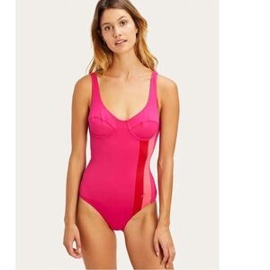 MORGAN LANE Daphne One Piece In Coral